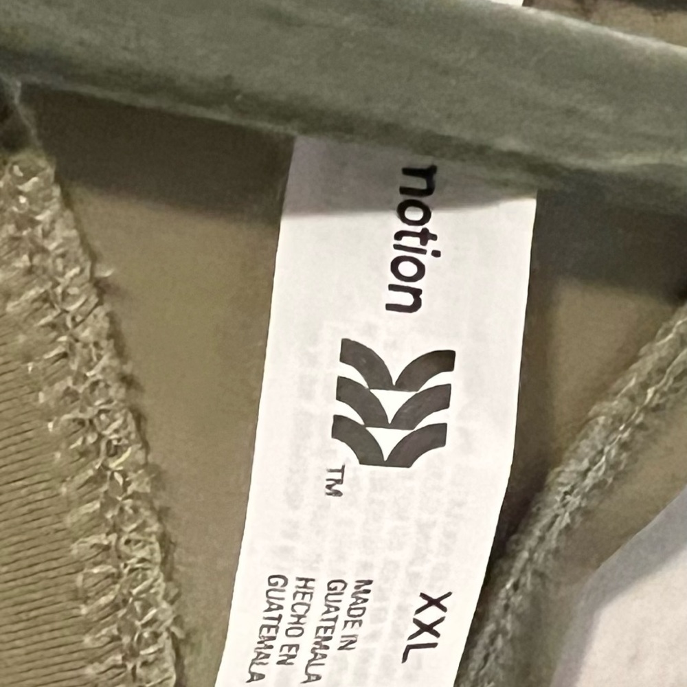 🆕 ALL IN MOTION OLIVE GREEN RACERBACK TOP (XXL) NWT - Picture 2 of 4